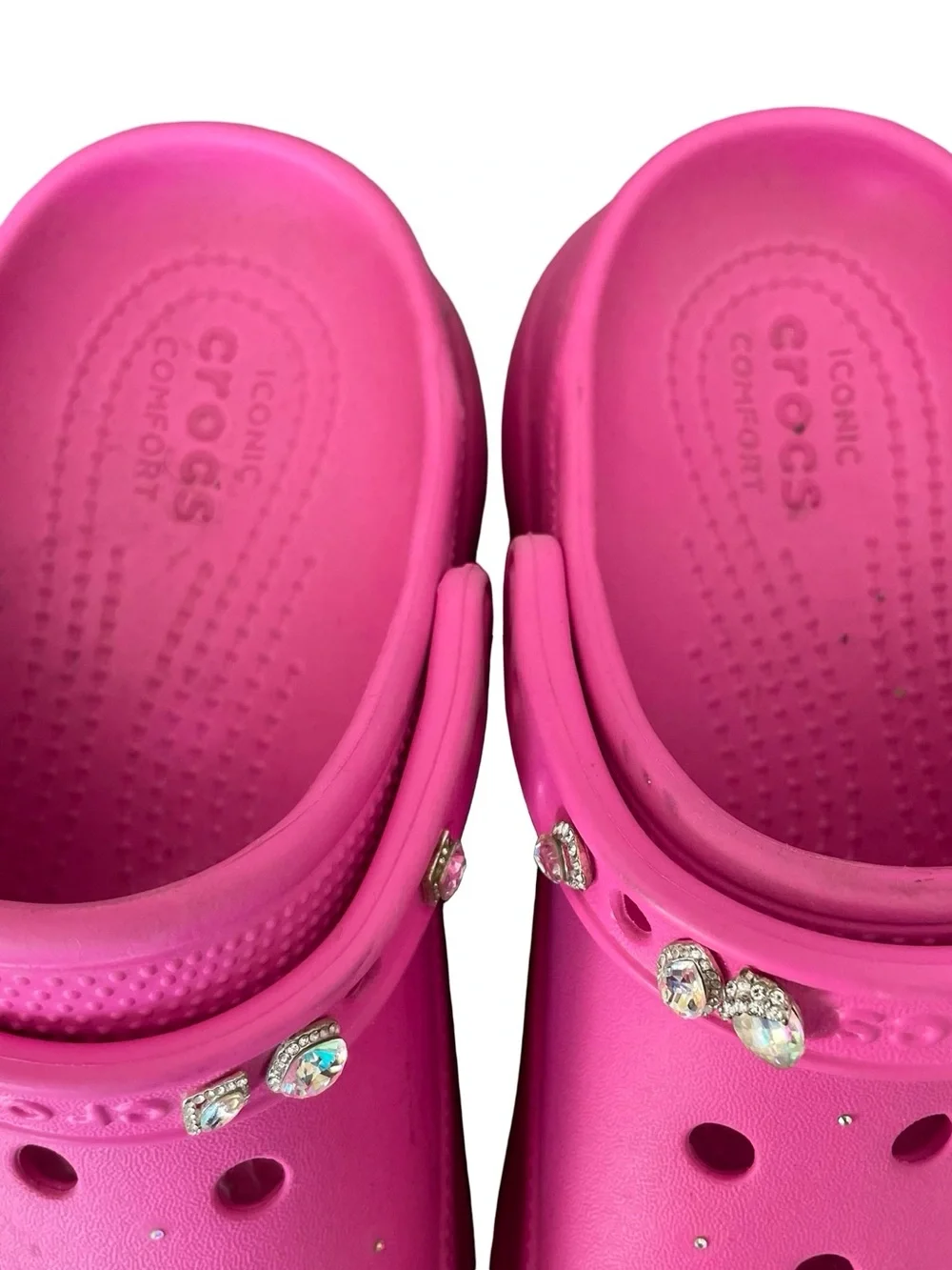 CROCS Classic Platform Clog in Bright Pink